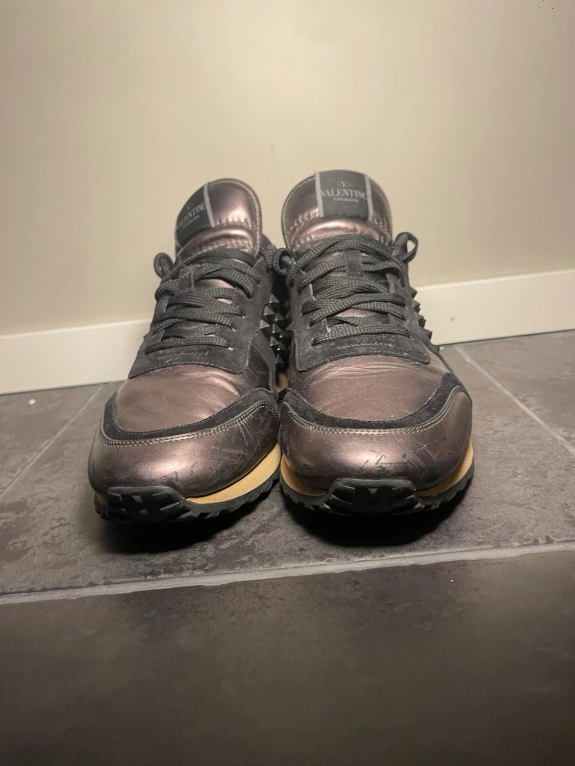 Valentino Garavani metallic sneakers - 1