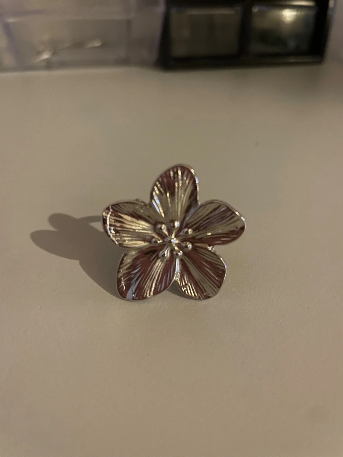 Chunky silvrig blomning  - 1