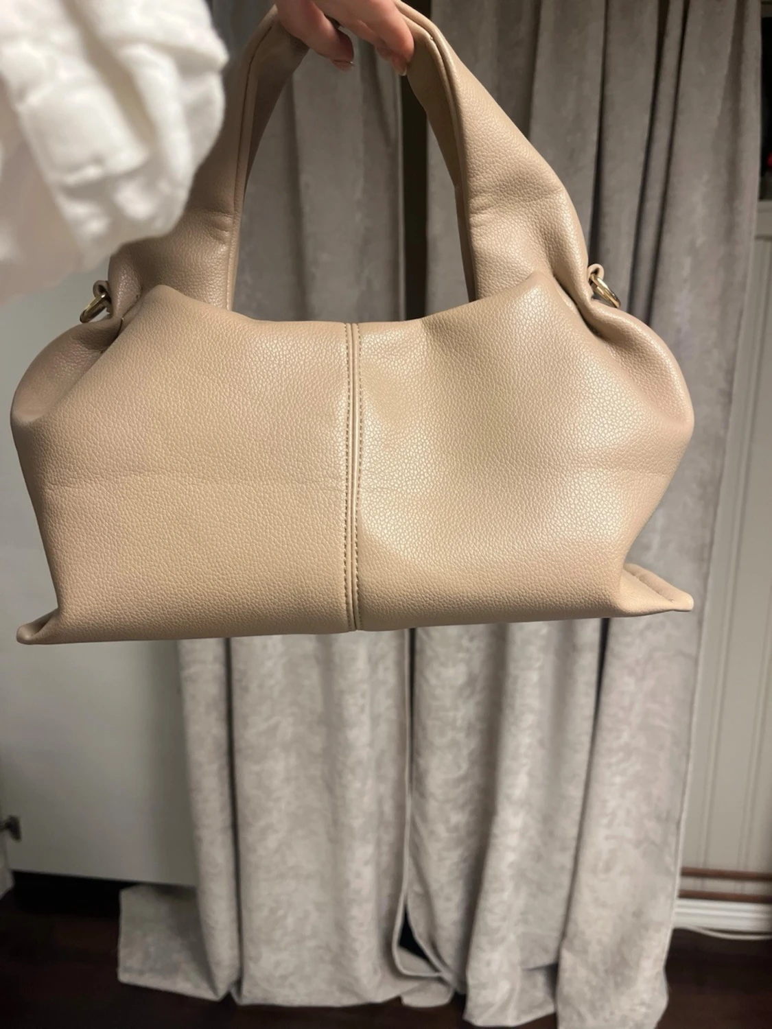 Beige handväska  - 1