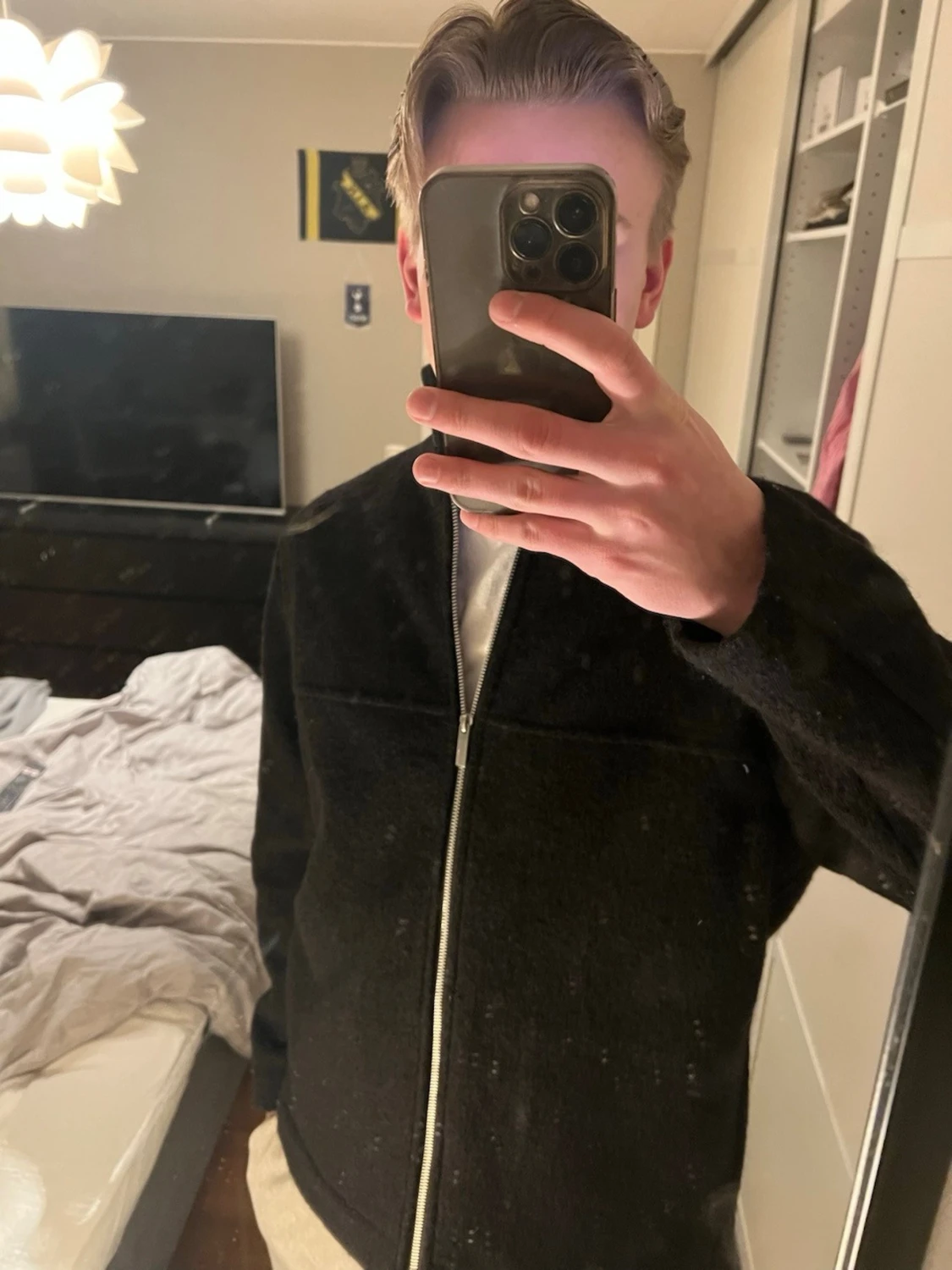 Svart ulljacka från Selected - 2