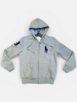 Grå hoodie från Polo Ralph Lauren -  Står M passar som S