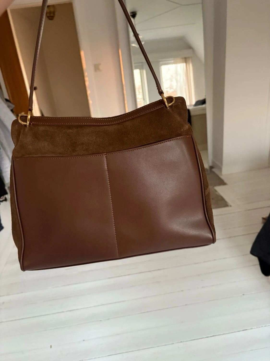 Brun mocka handväska  - 2
