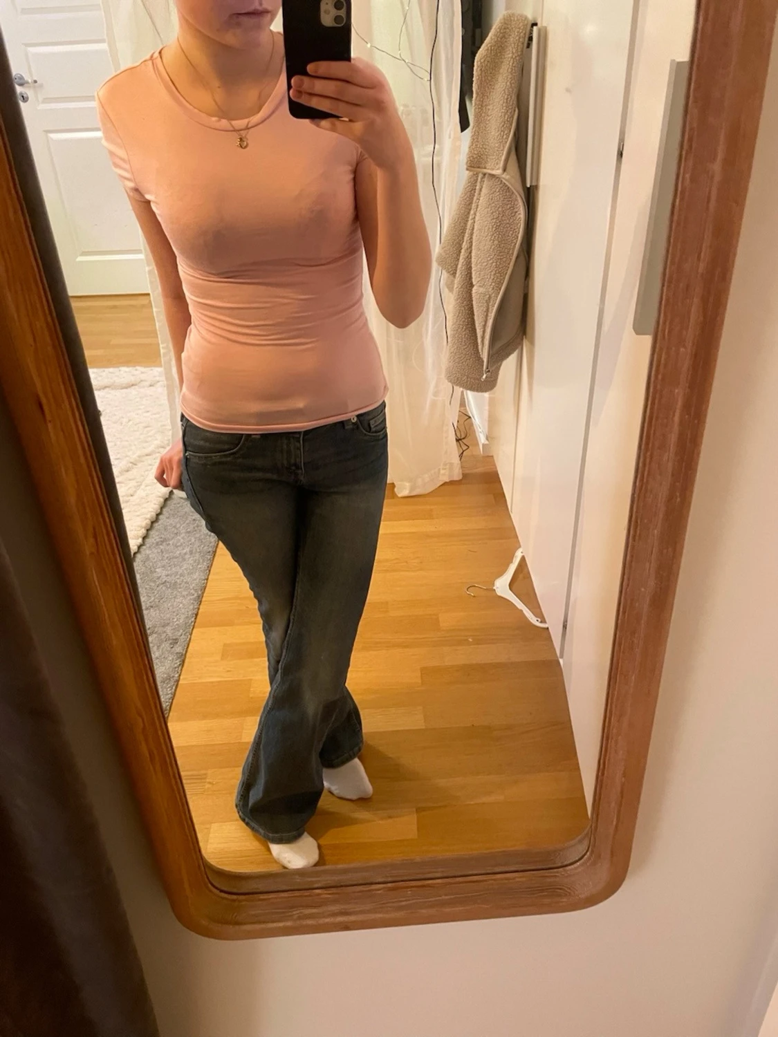 Ljusrosa tight t-shirt - 1