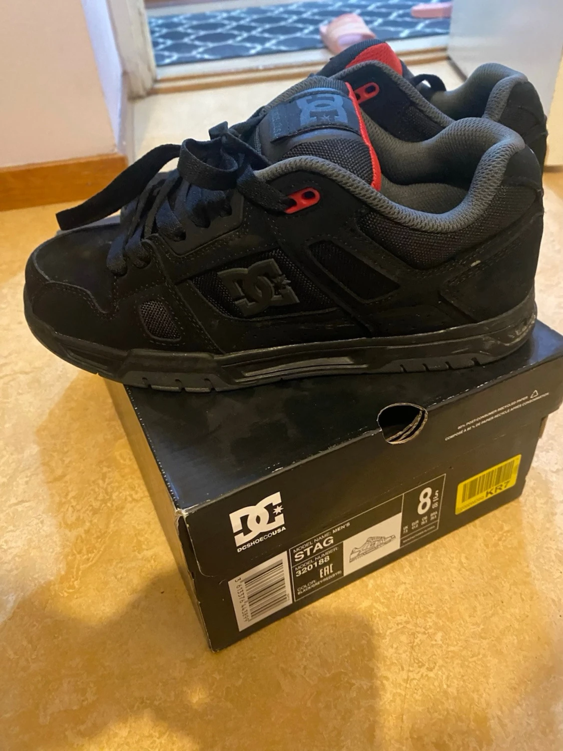 Svarta DC Stag sneakers