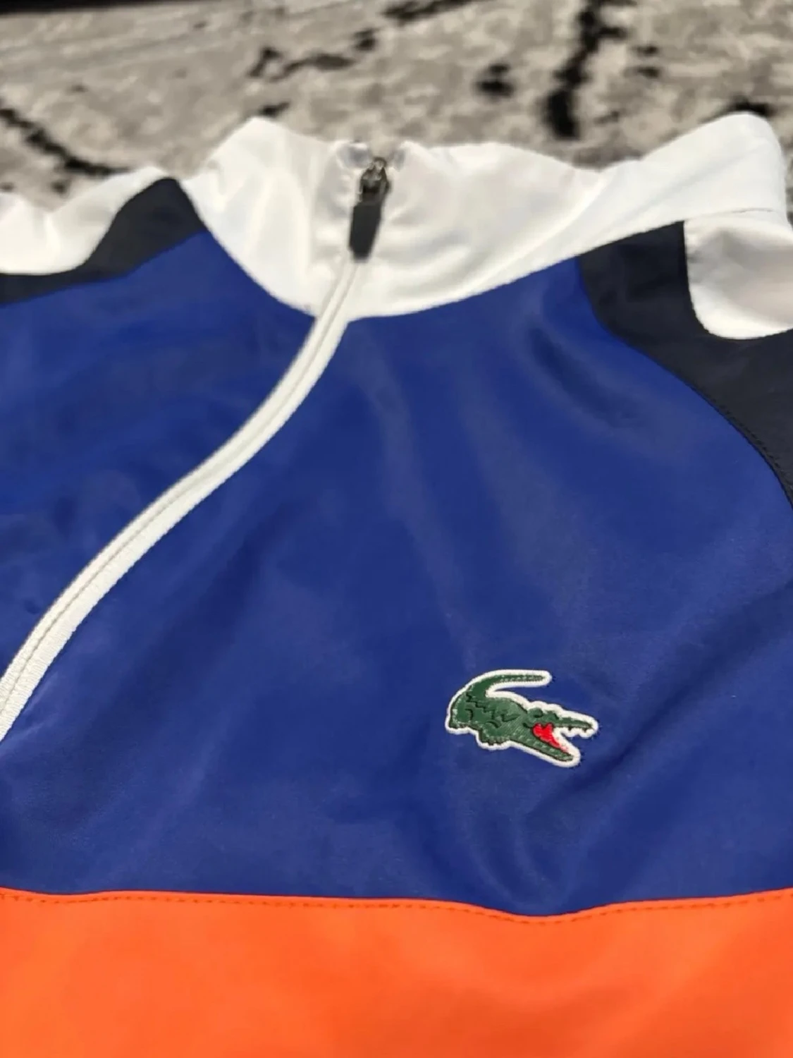 Lacoste vindjacka blå orange vit - 1