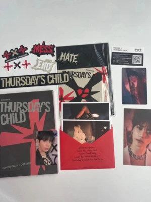 Tomorrow x Together album Thursdays child - Txt album, Thursdays child MESS version. Allt är inkluderat 