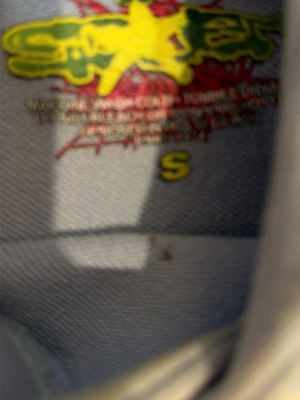 Ljusblå hoodie från Sp5der - Ljusblå hoodie från Sp5der med stor spindelnätsgrafik och vit logga på ryggen. Hoodien har huva och ribbade muddar vid ärmslut och nederkant. Perfekt för dig som gillar streetwear och unika prints.