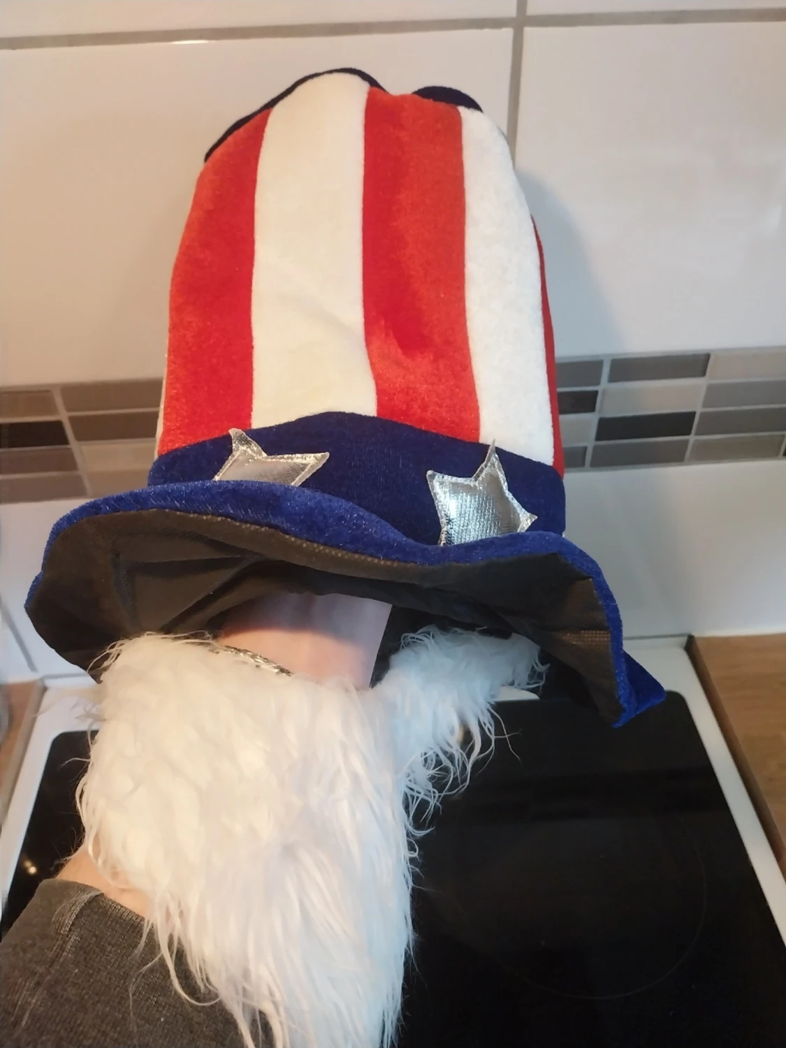 Uncle Sam hatt med skägg