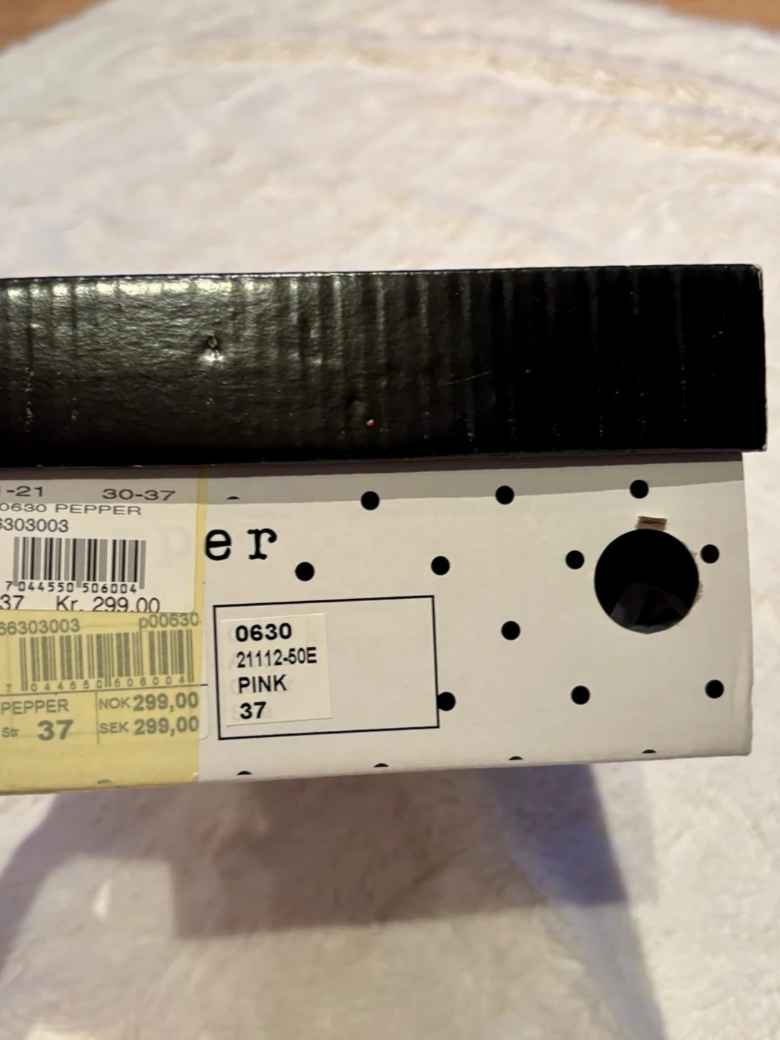 Rosa ballerinaskor med rem från Pepper - 6