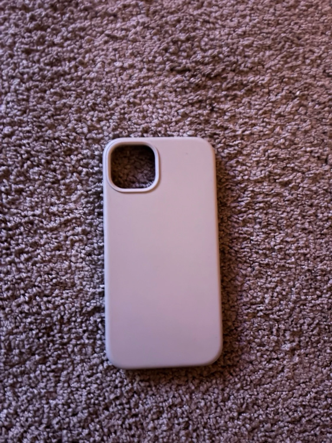 Grå silikonskal till iPhone