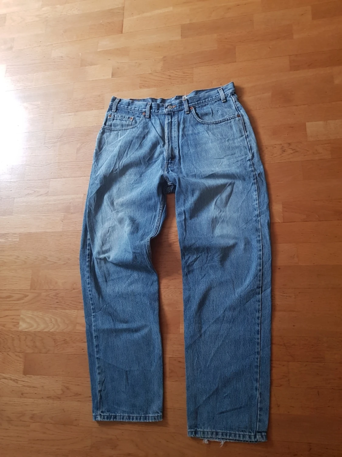 Levi's 550 blå raka jeans - 4