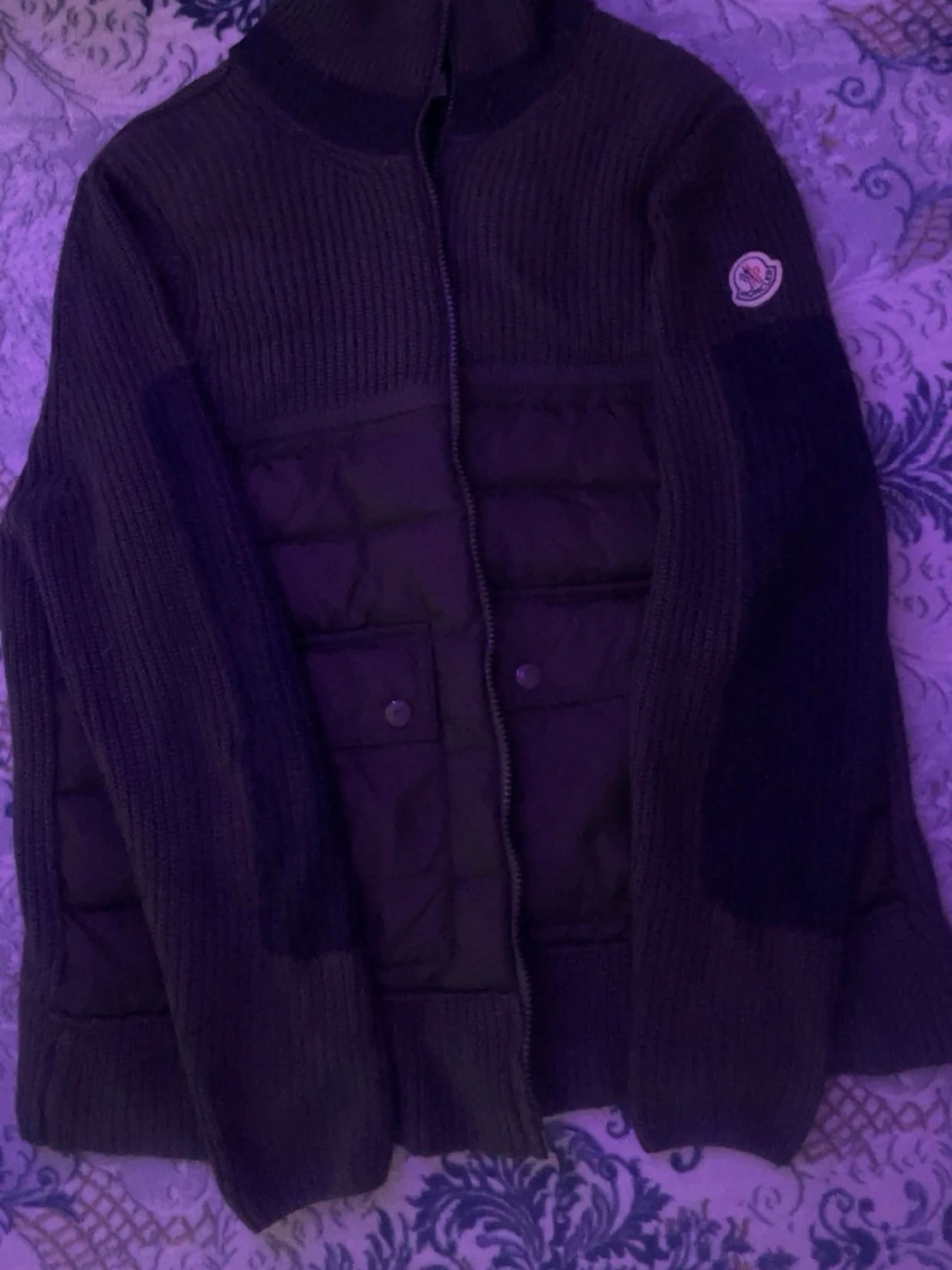 Svart cardiganjacka från Moncler