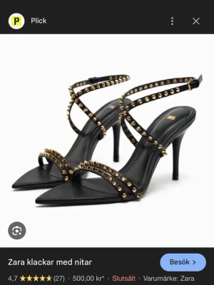 SÖKER  - Söker dessa klackar storlek 36,37 fast i silver nitar