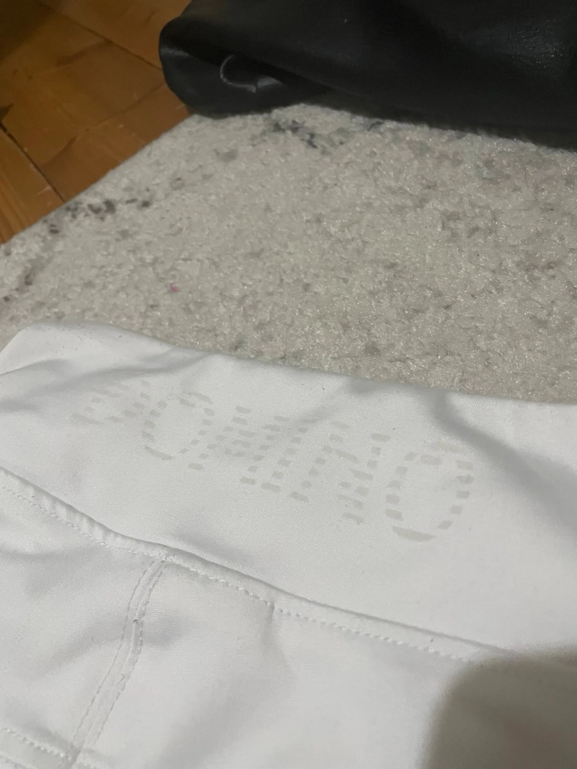 Vita ridbyxor med hög midja - 4