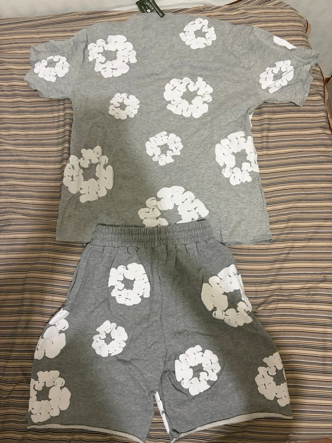 Denim teat set t shirt och shorts - 2