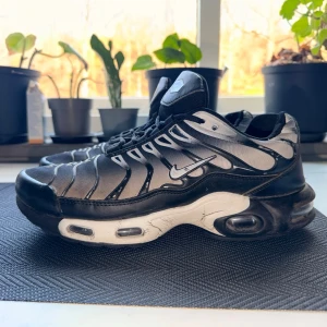 Nike airmax plus svart/silver - Använda i två veckor och är i bra skick. Tagit hand om de med disinfectant och wipes.