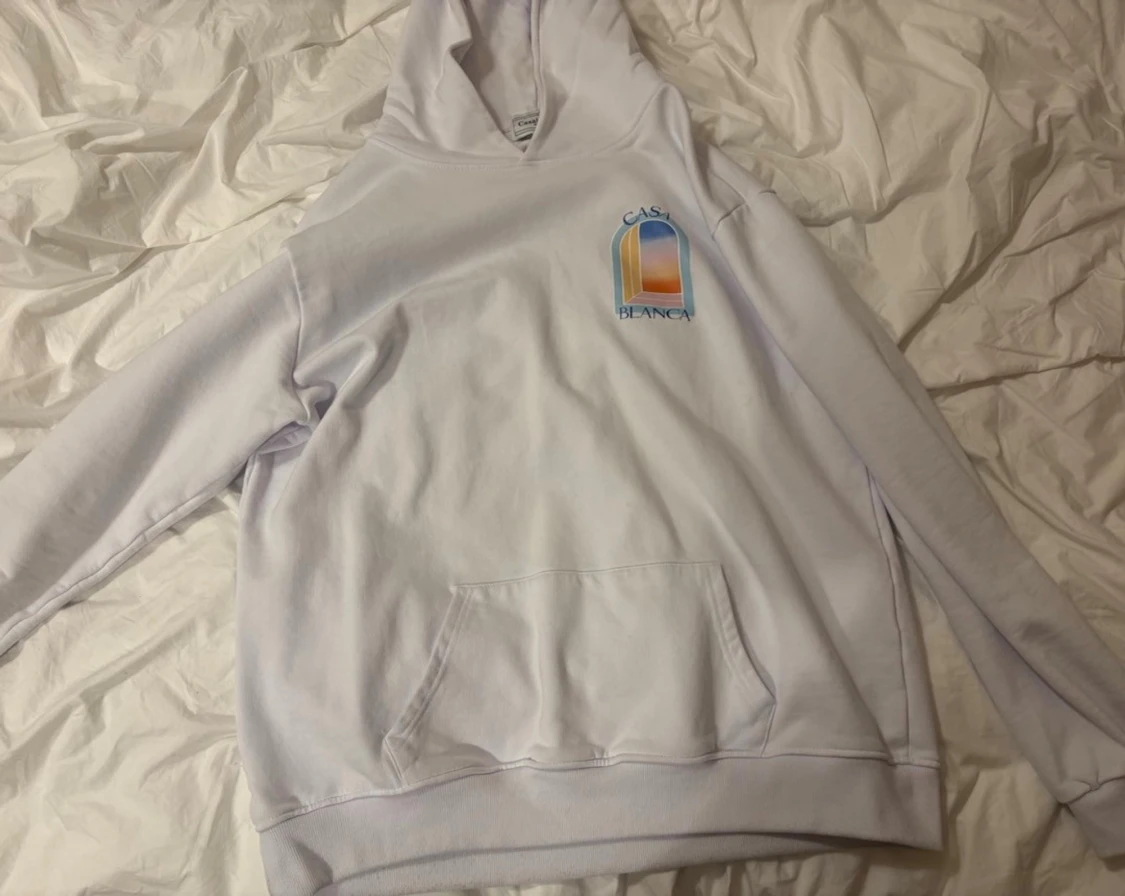 Vit hoodie från Casablanca