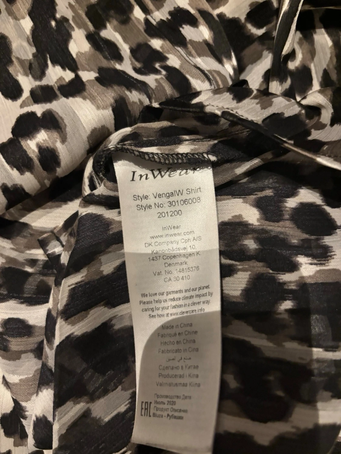 Leopardmönstrad blus från InWear - 3