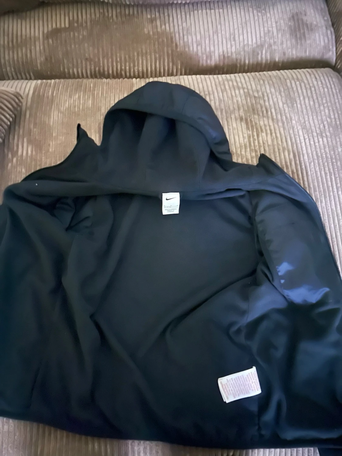 Svart Nike vindjacka med huva - 1