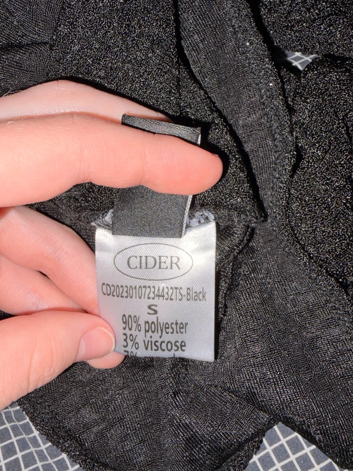 Svart glittrig halterneck topp - 3