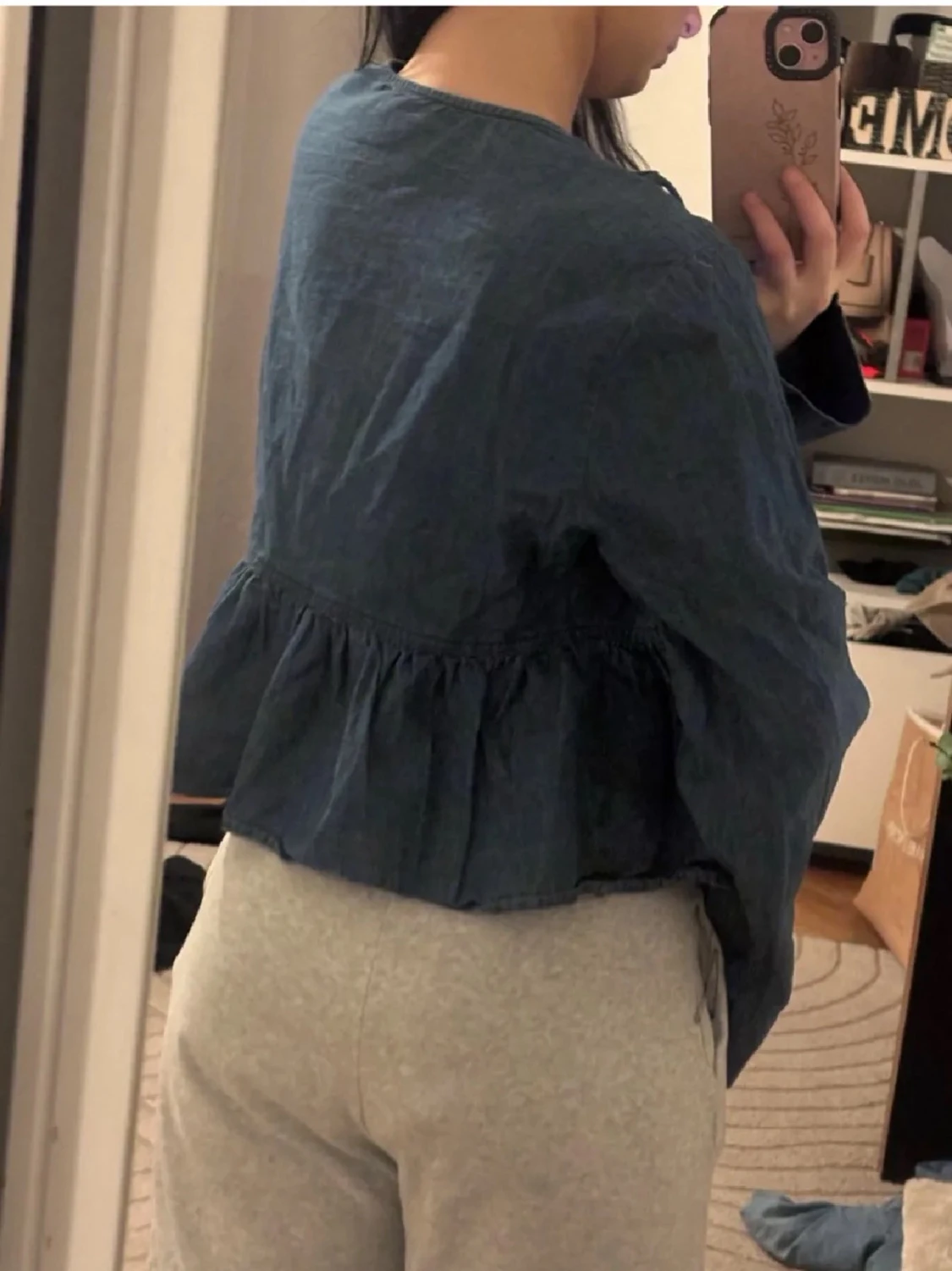 Blå jeansblus från Soaked - 5
