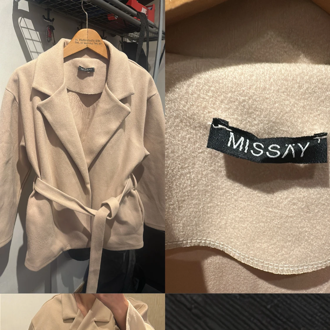 Beige kappa med bälte från Missay