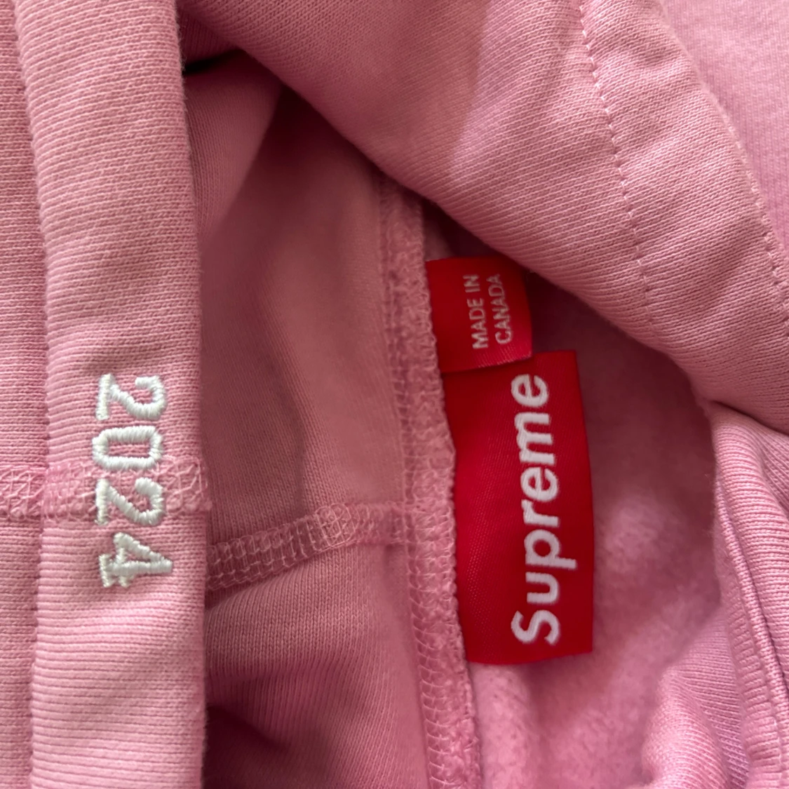 Pink Supreme hoodie  - 4