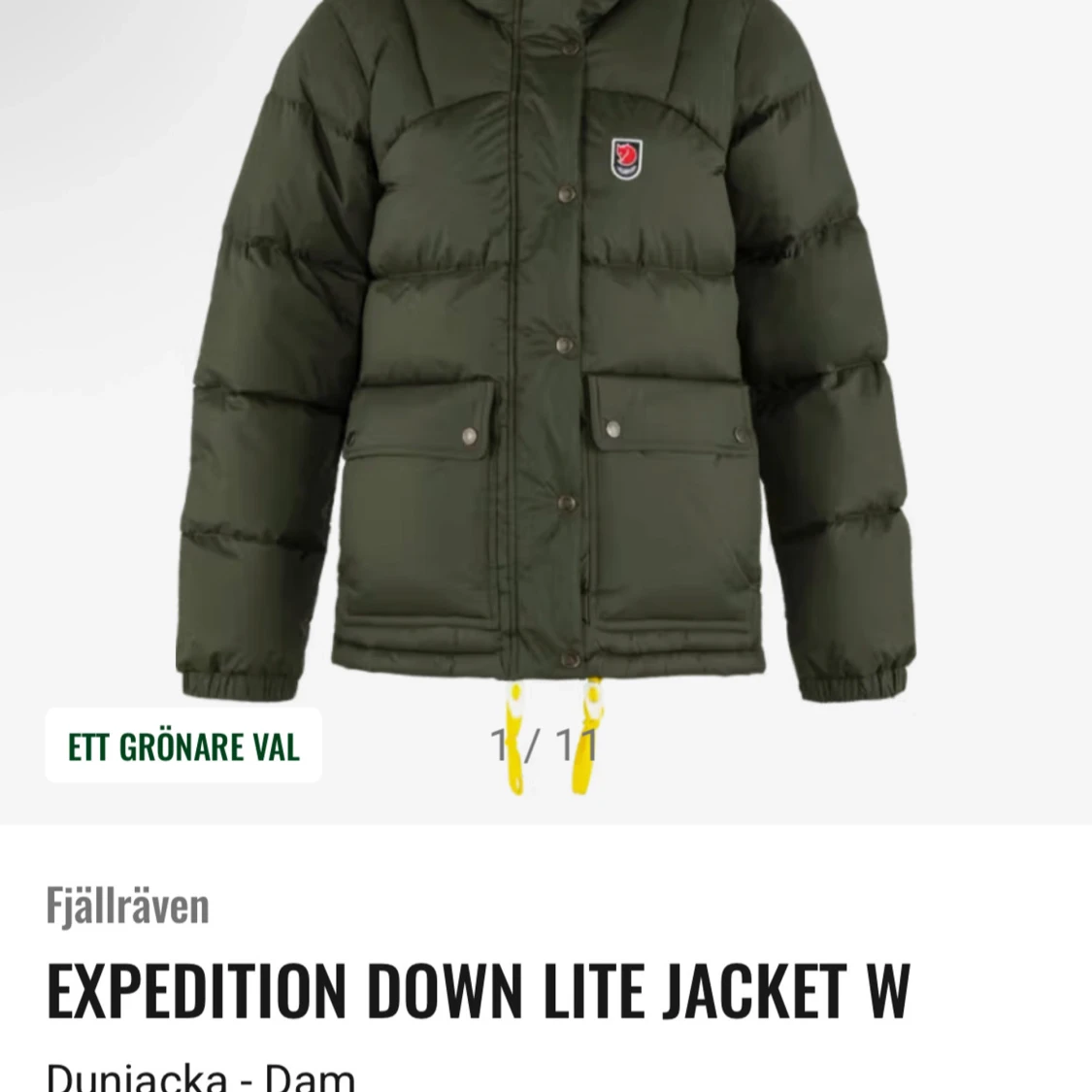 Grön Fjällräven Expedition dunjacka - 3