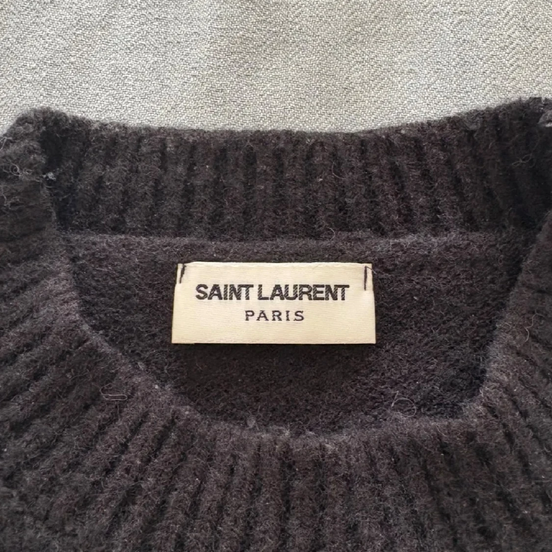 Svart Saint Laurent stickad tröja - 1