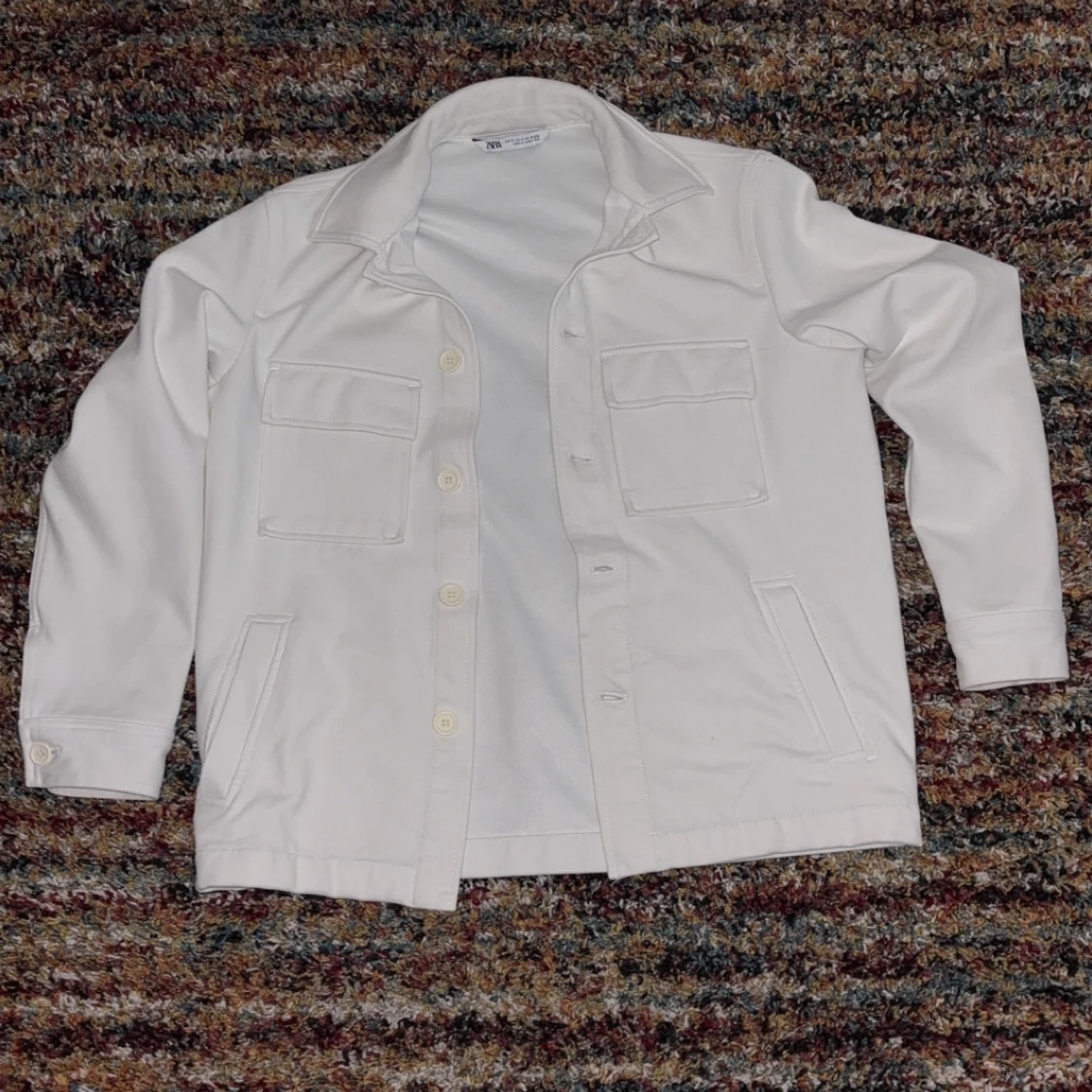 Vit overshirt från Zara - 1