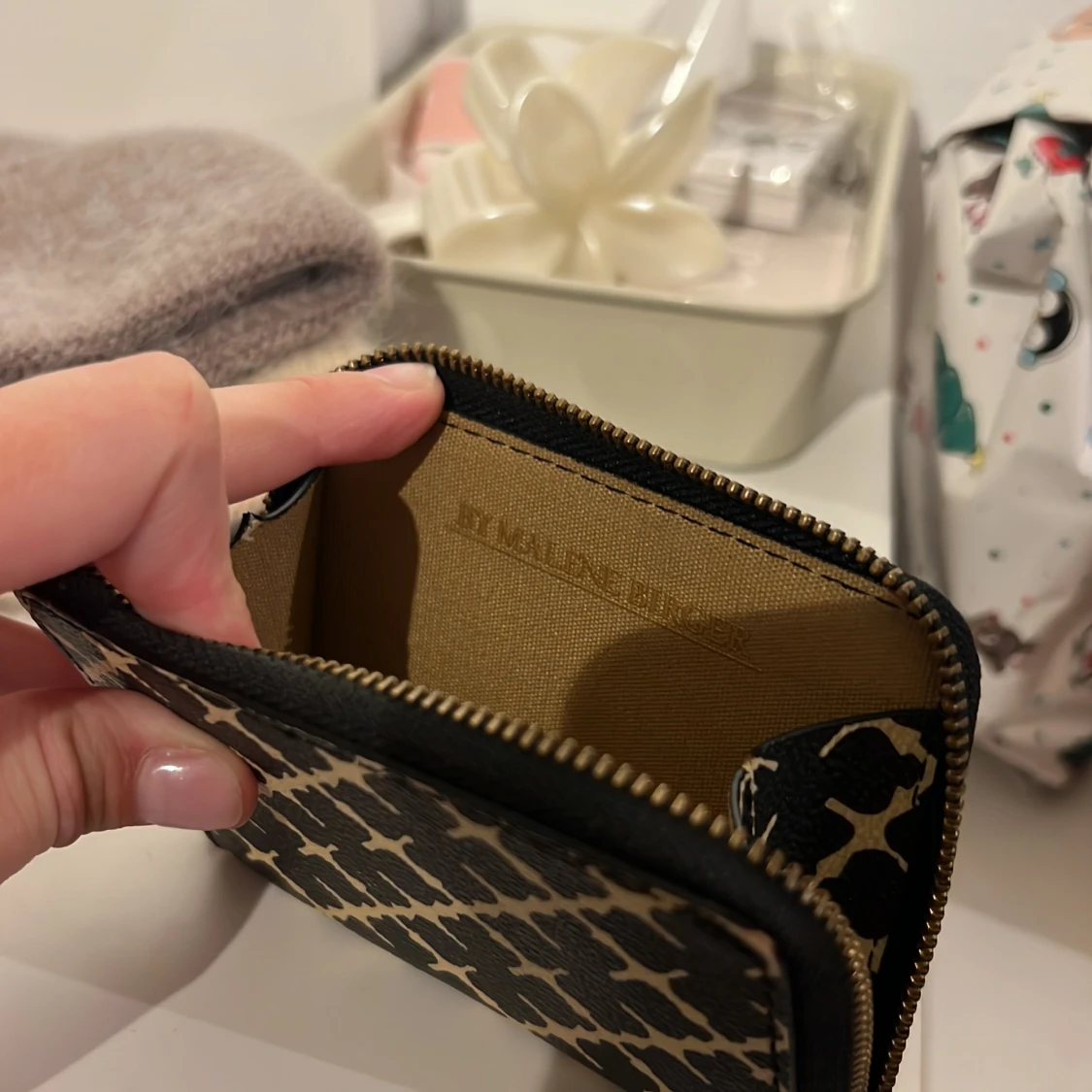 Svart och beige plånbok från By Malene Birger - 2