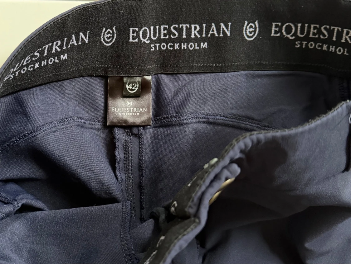Mörkblå helskodda ridbyxor Equestrian Stockholm - aldrig använda  - 2