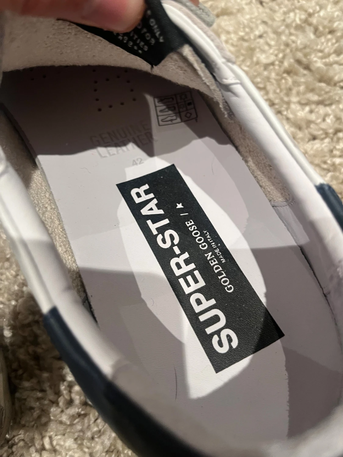 Golden Goose Super-Star sneakers vit/blå - 4