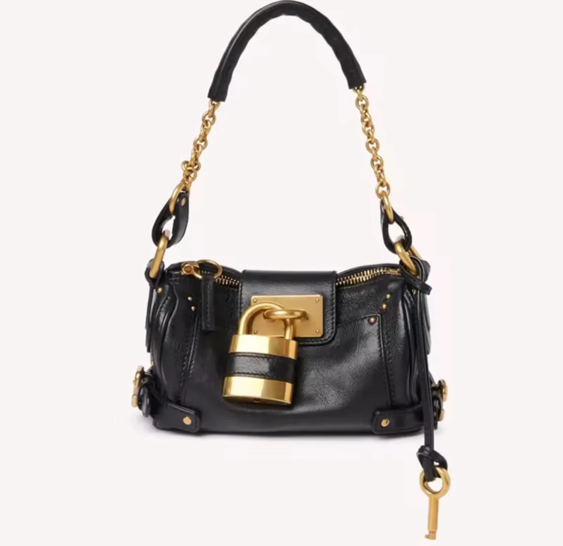 Chloé Paddington axelväska i skinn (mini)