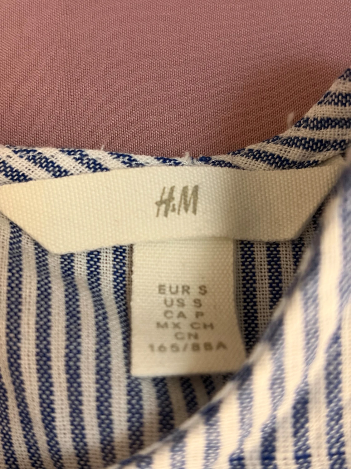 Randig blus med spets från H&M - 1