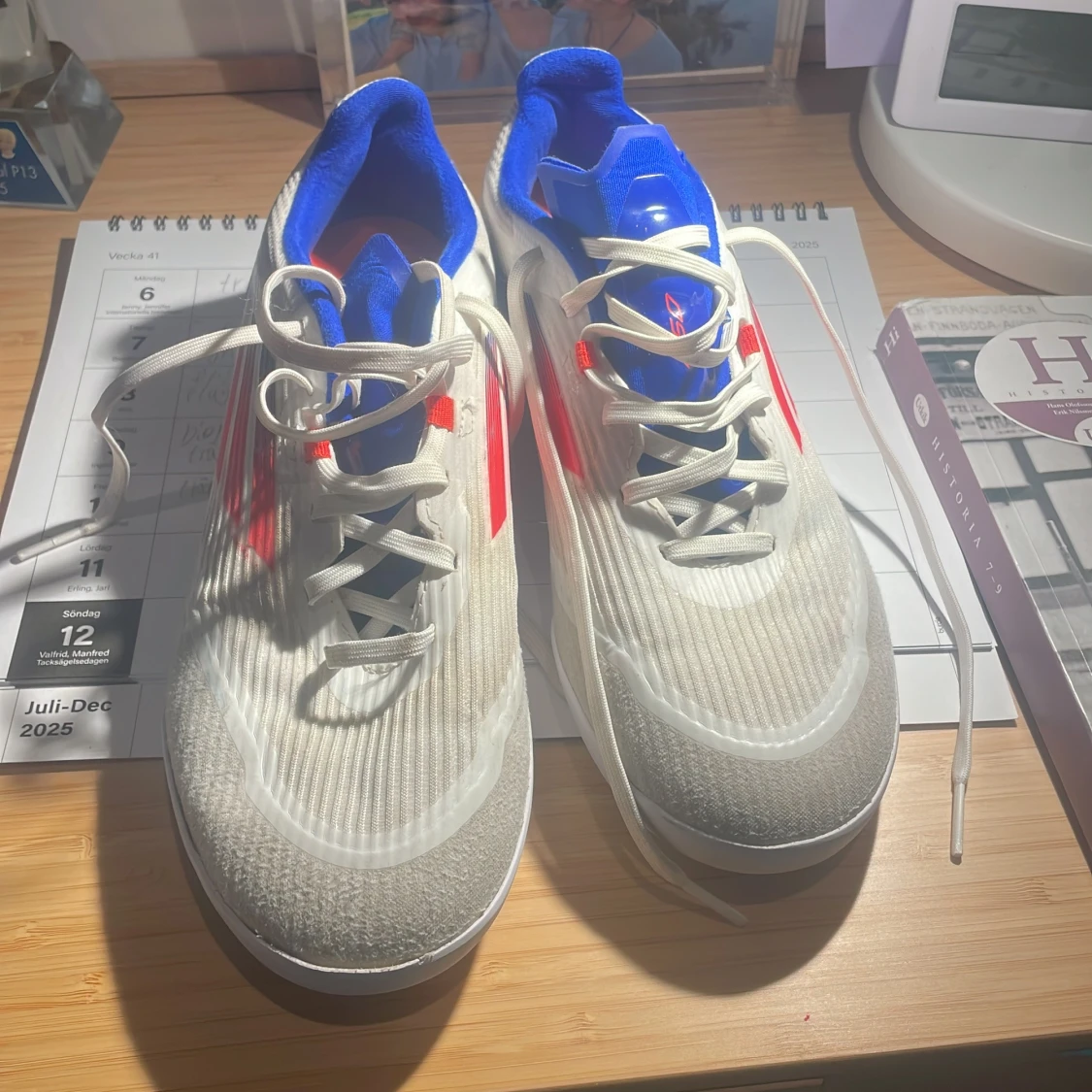 Adidas F50 vita fotbollsskor - 2