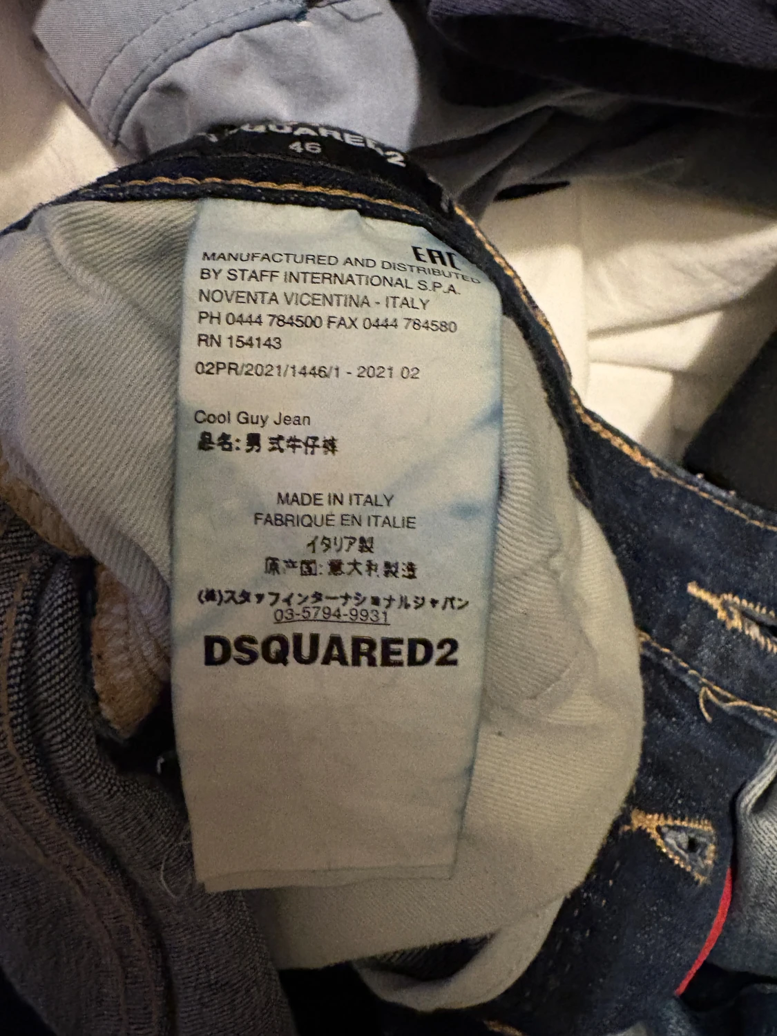 Dsquared2 blå jeans stl 46 - 4