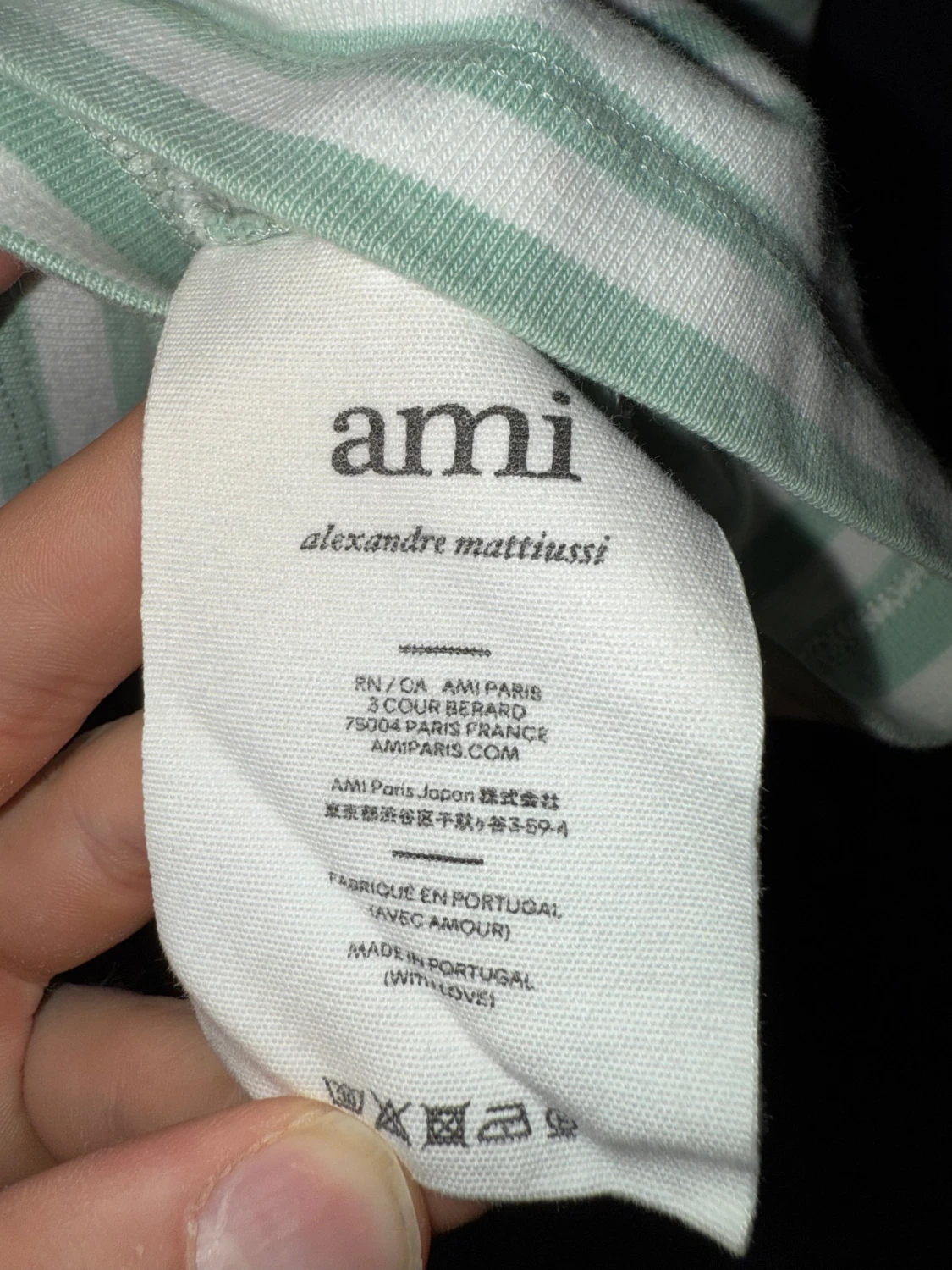 Randig långärmad tröja från Ami - 2