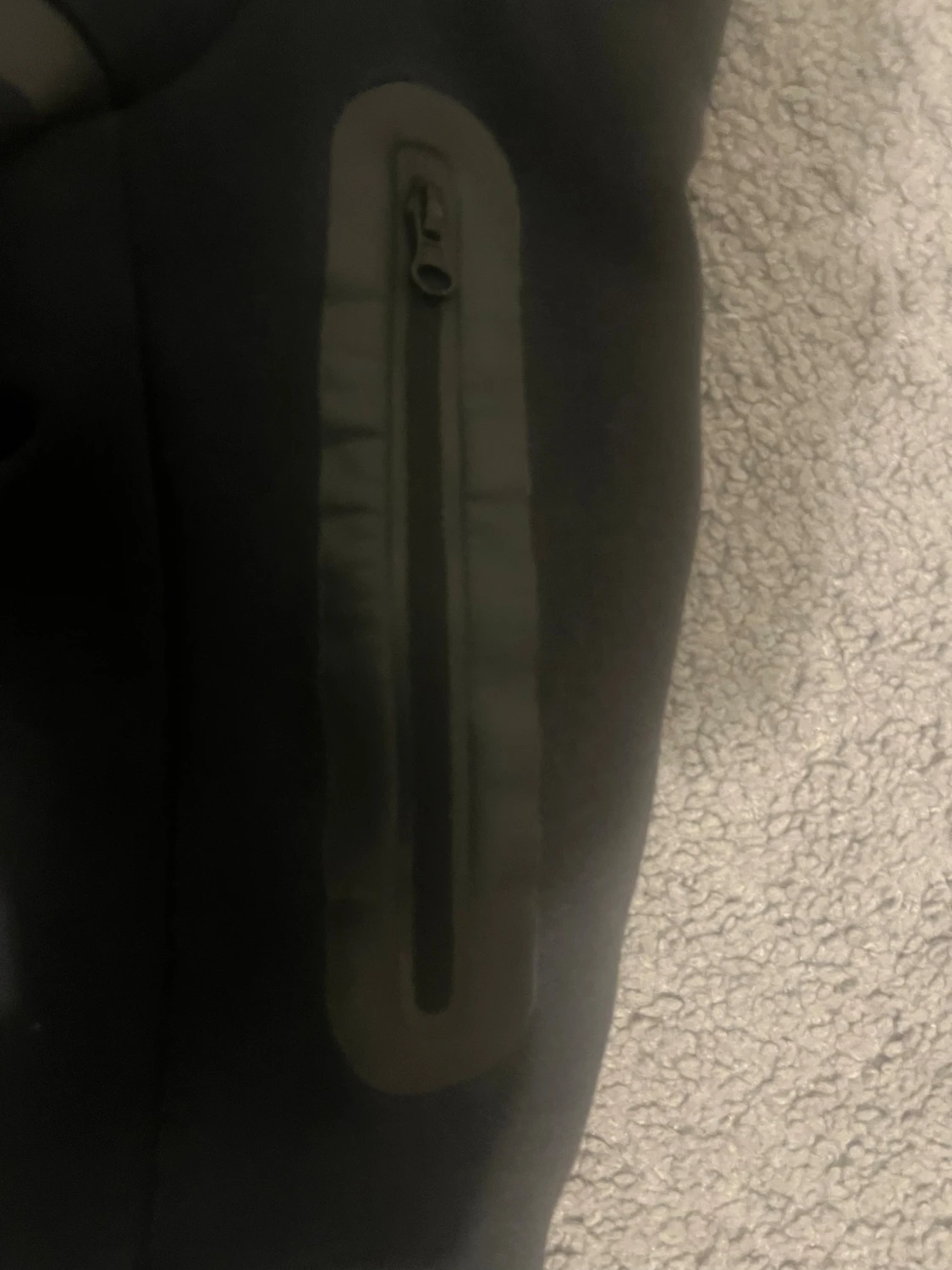 Svart Nike hoodie med dragkedja - 2