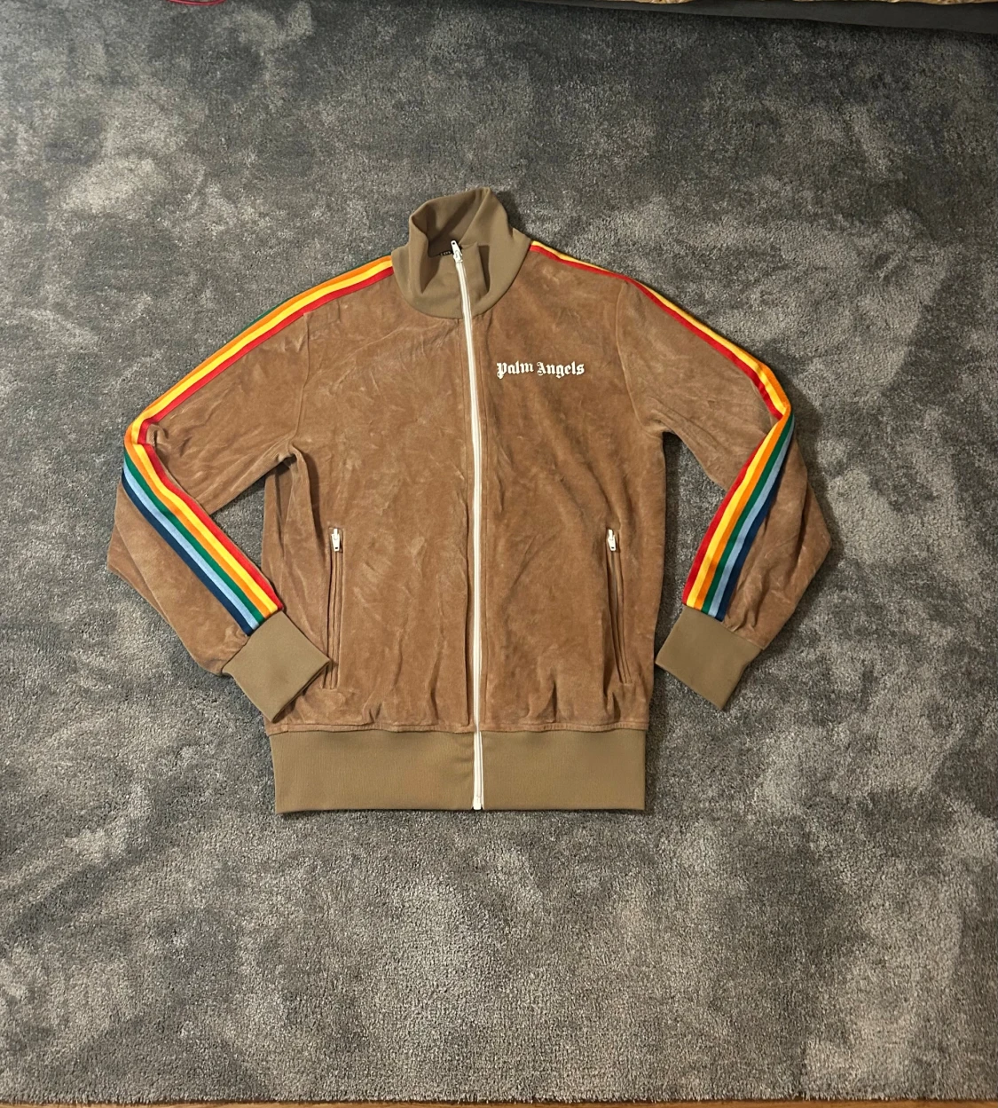 Palm Angels brun trackjacka S