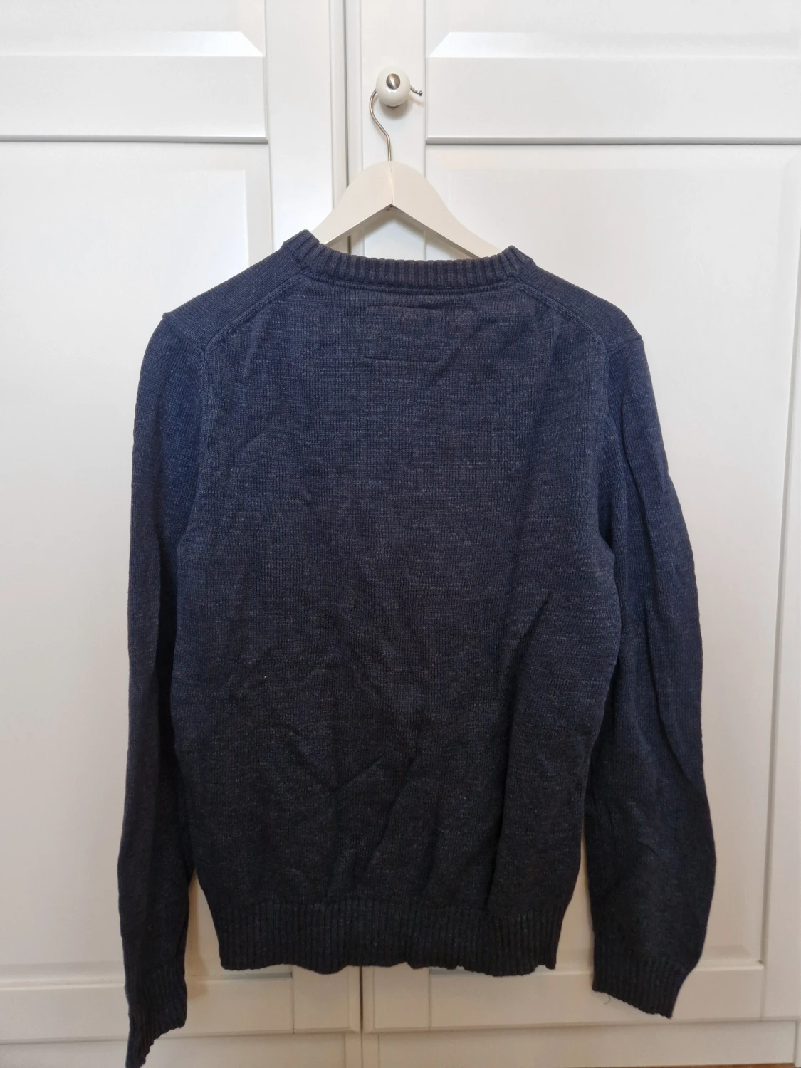 Mörkblå stickad tröja Morris Co - 2