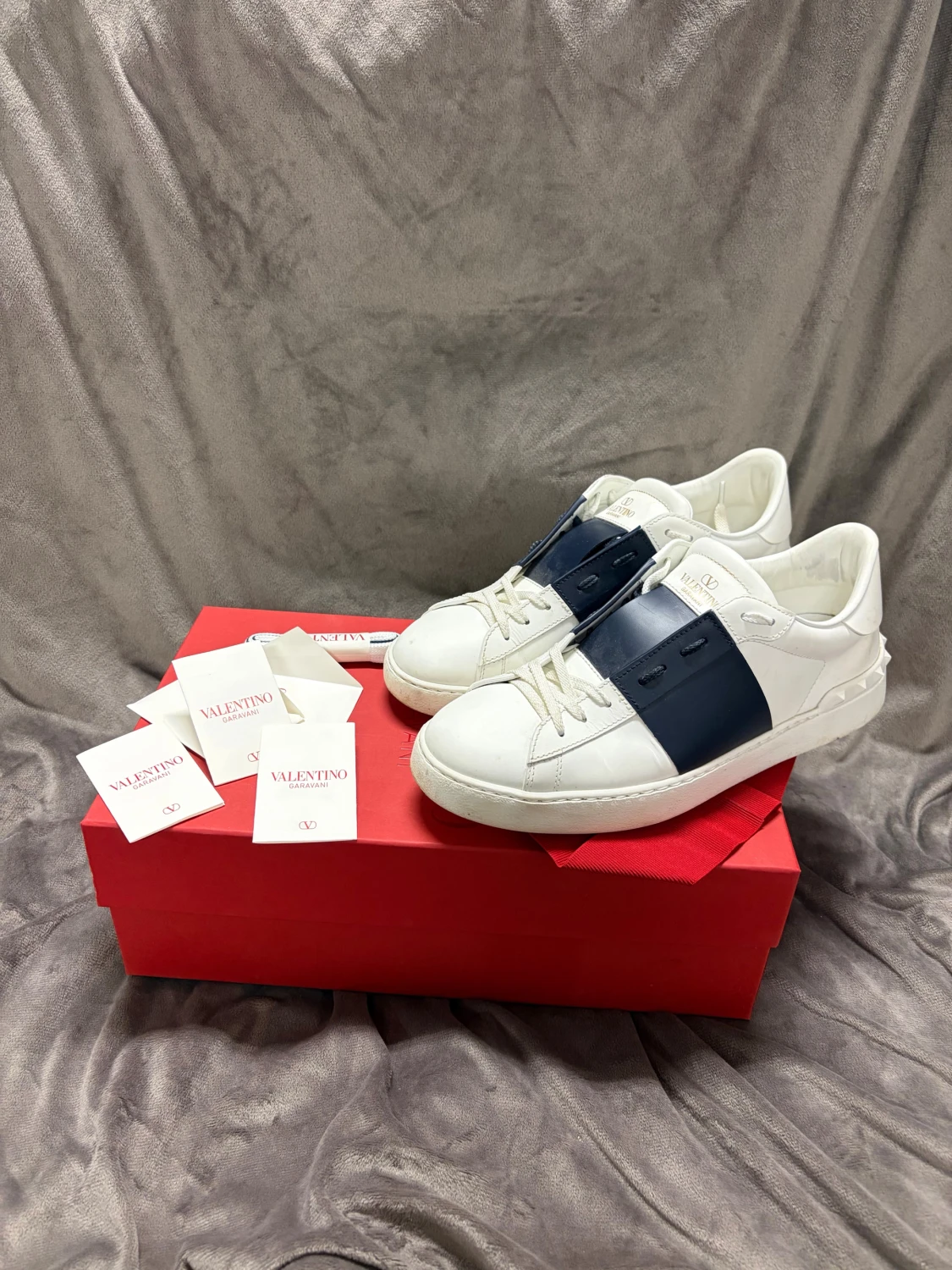 Valentino Garavani Open sneakers vit/blå