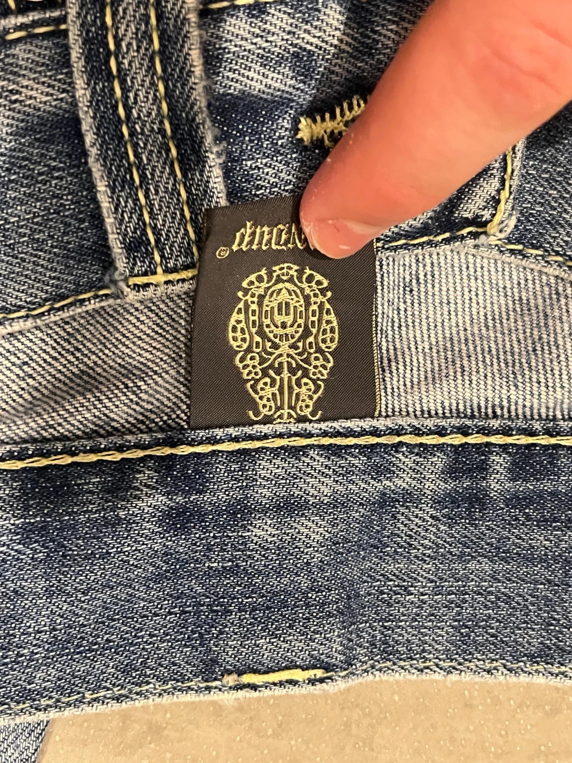 Dondupljusblå jeans med raka ben - 4