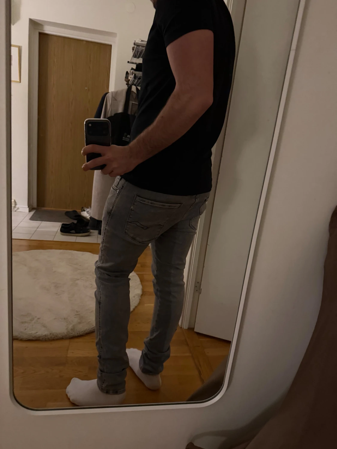 Replay Hyperflex Anbass grå jeans 32/32. - 1