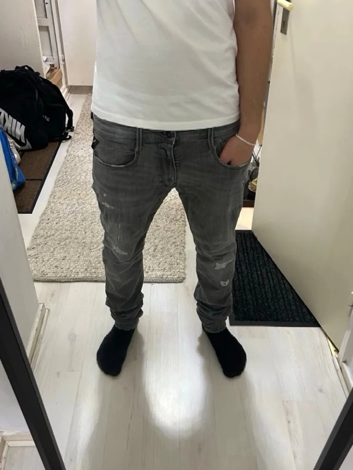 Replay jeans med slitningar  - 1