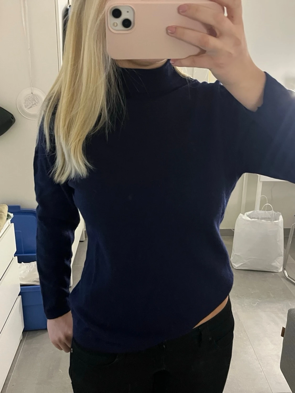 Mörkblå polotröja från Sand - 1