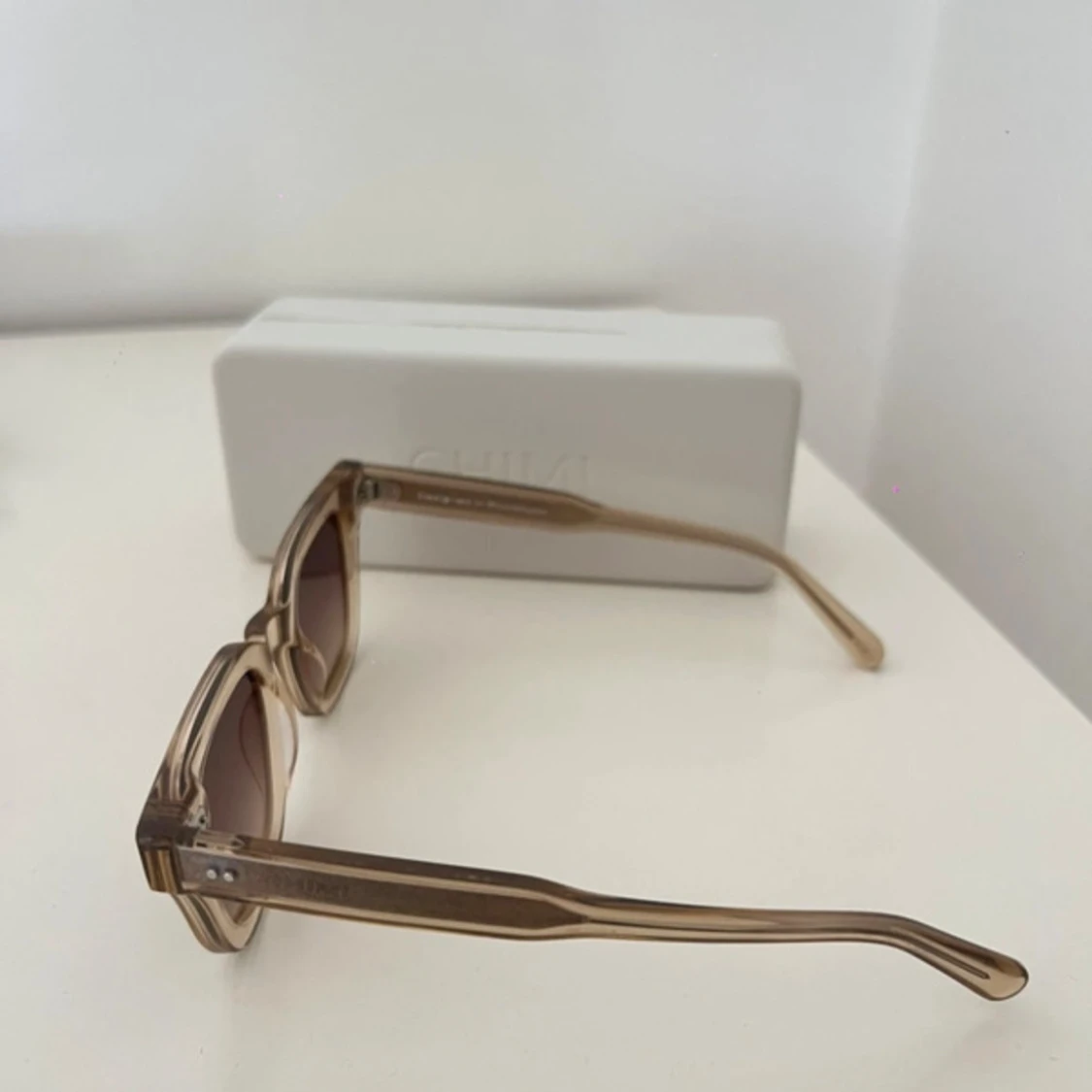 Beige CHIMI solglasögon fyrkantiga - 2