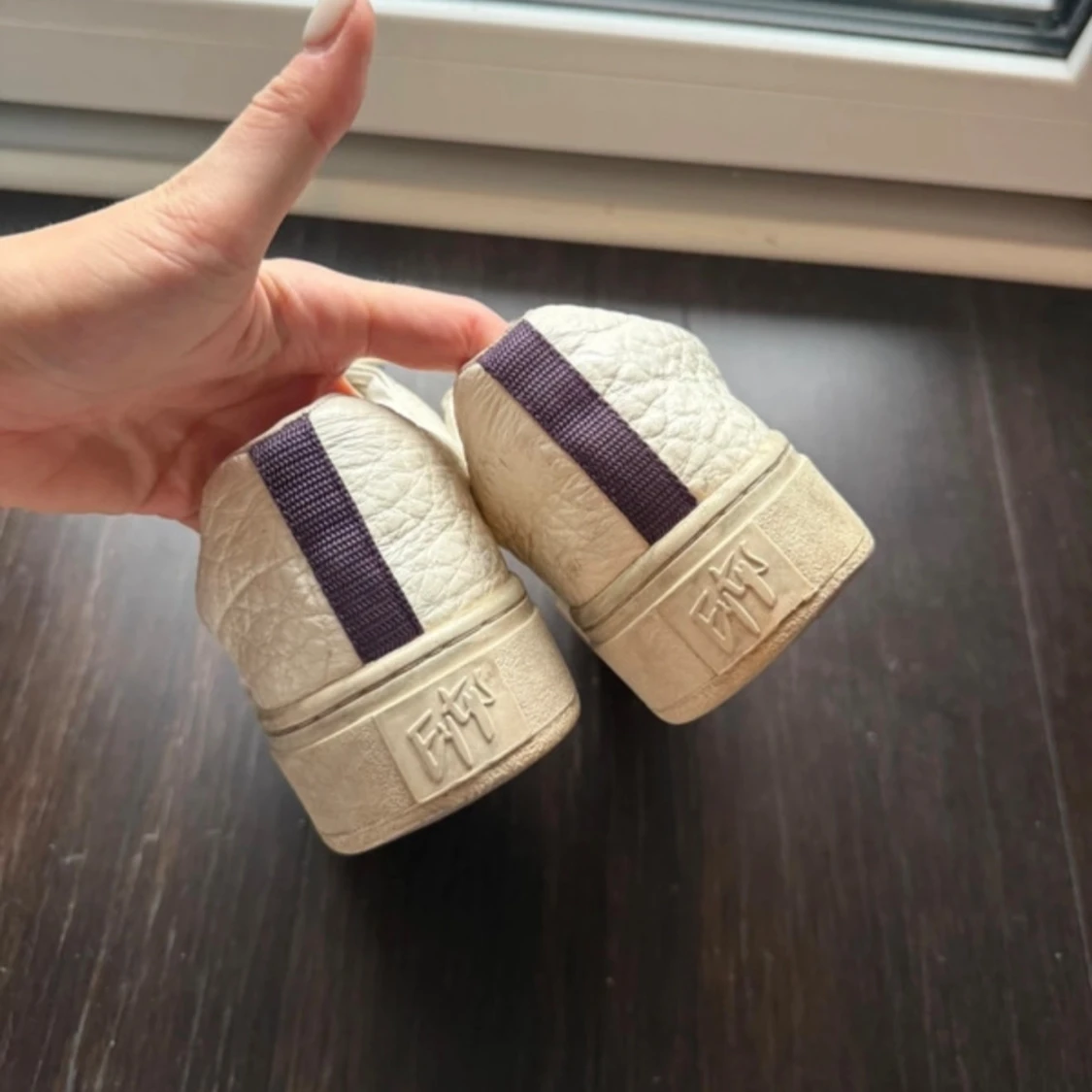 Eytys Doja tumbled white sneakers  - 3