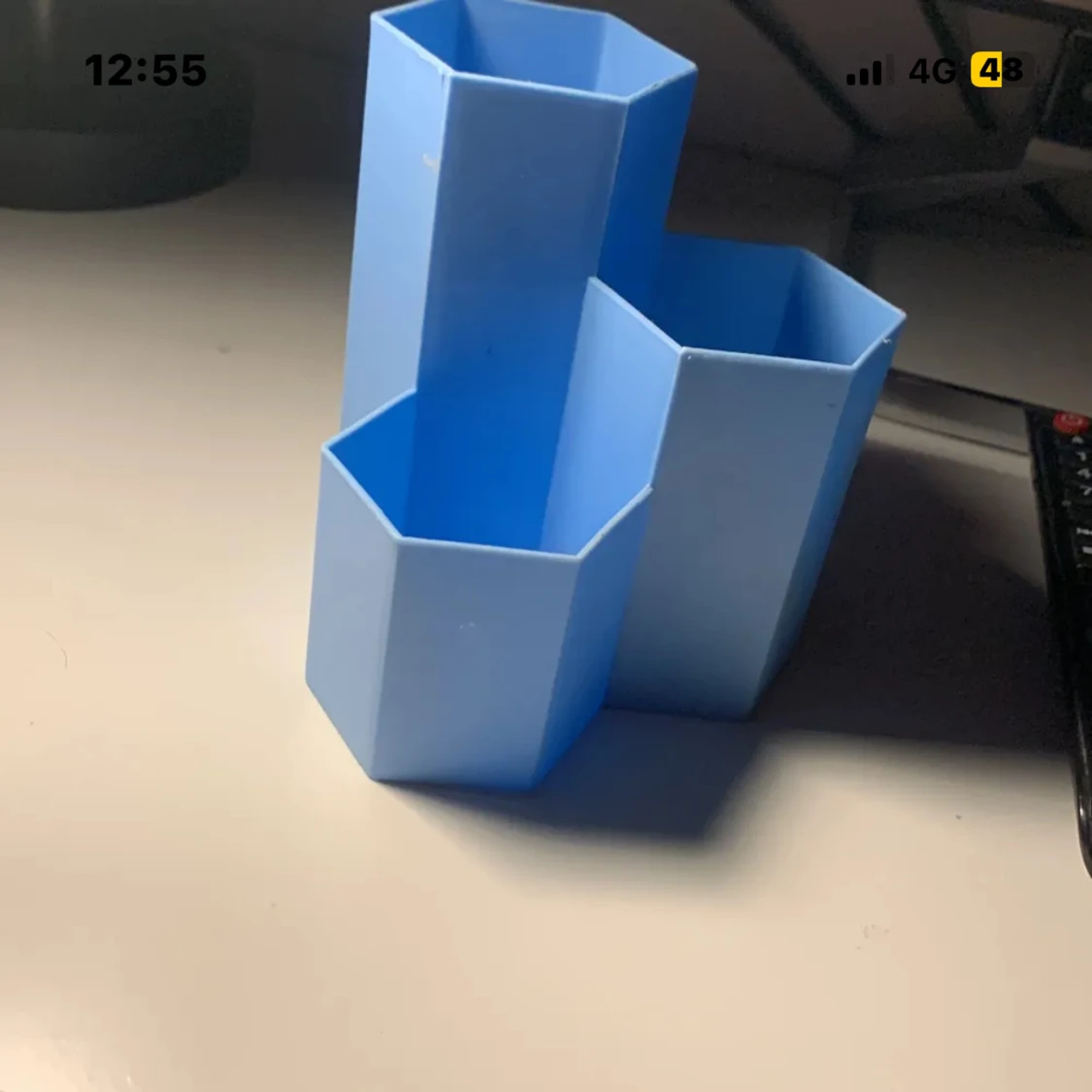 Blå borst hållare  - 1