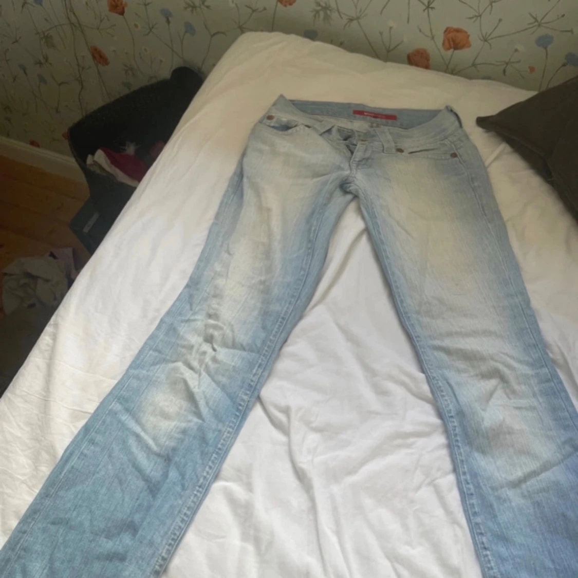 Ljusblå bootcut Jeans💕